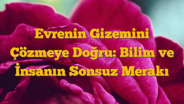 Evrenin Gizemini Çözmeye Doğru: Bilim ve İnsanın Sonsuz Merakı