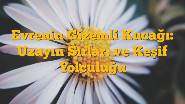 Evrenin Gizemli Kucağı: Uzayın Sırları ve Keşif Yolculuğu