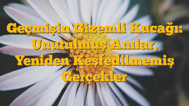 Geçmişin Gizemli Kucağı: Unutulmuş Anılar, Yeniden Keşfedilmemiş Gerçekler