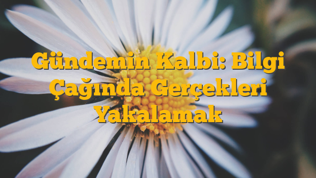 Gündemin Kalbi: Bilgi Çağında Gerçekleri Yakalamak