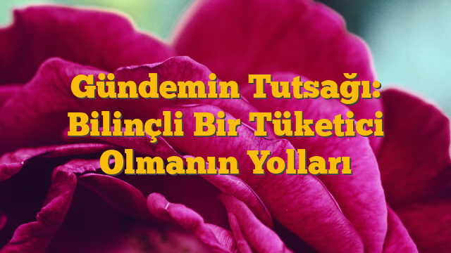 Gündemin Tutsağı: Bilinçli Bir Tüketici Olmanın Yolları