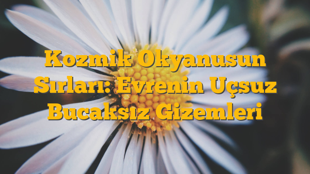 Kozmik Okyanusun Sırları: Evrenin Uçsuz Bucaksız Gizemleri