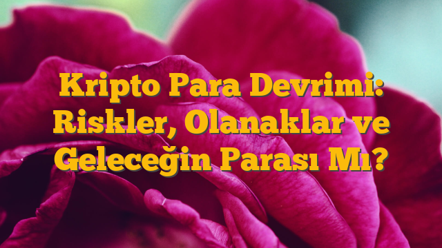 Kripto Para Devrimi: Riskler, Olanaklar ve Geleceğin Parası Mı?