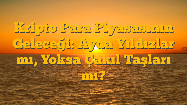 Kripto Para Piyasasının Geleceği: Ayda Yıldızlar mı, Yoksa Çakıl Taşları mı?