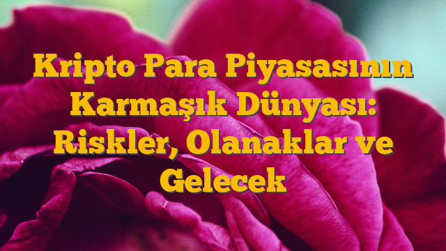 Kripto Para Piyasasının Karmaşık Dünyası: Riskler, Olanaklar ve Gelecek