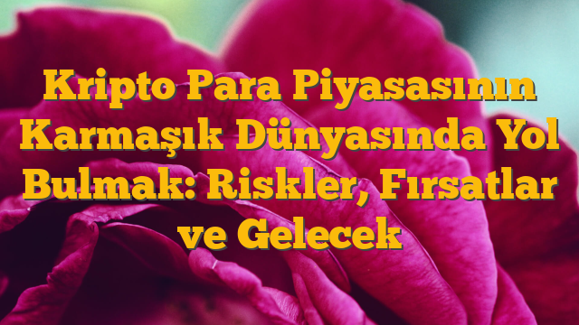 Kripto Para Piyasasının Karmaşık Dünyasında Yol Bulmak: Riskler, Fırsatlar ve Gelecek