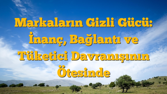 Markaların Gizli Gücü: İnanç, Bağlantı ve Tüketici Davranışının Ötesinde