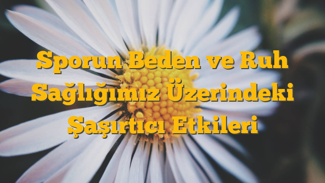 Sporun Beden ve Ruh Sağlığımız Üzerindeki Şaşırtıcı Etkileri