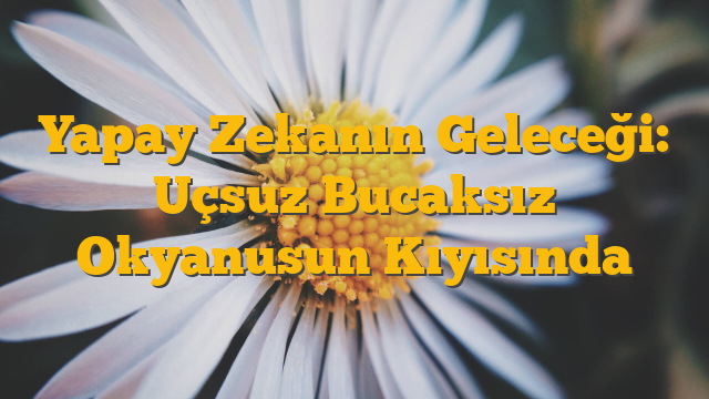Yapay Zekanın Geleceği: Uçsuz Bucaksız Okyanusun Kıyısında