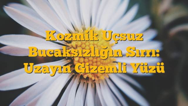 Kozmik Uçsuz Bucaksızlığın Sırrı: Uzayın Gizemli Yüzü