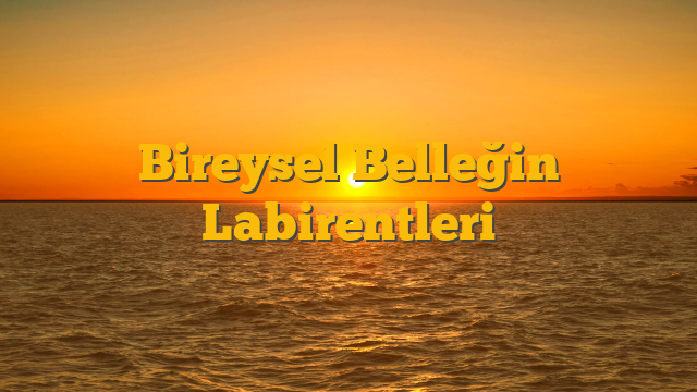 Bireysel Belleğin Labirentleri
