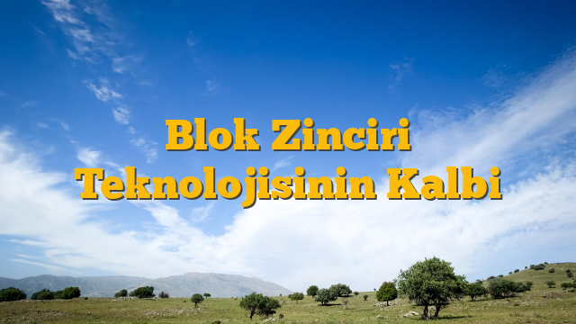 Blok Zinciri Teknolojisinin Kalbi