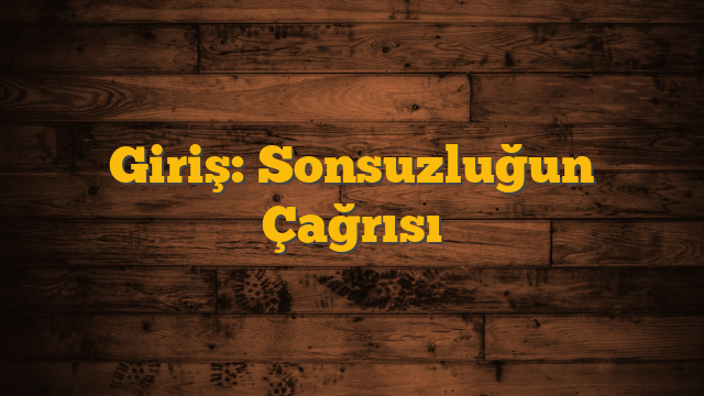 Giriş: Sonsuzluğun Çağrısı