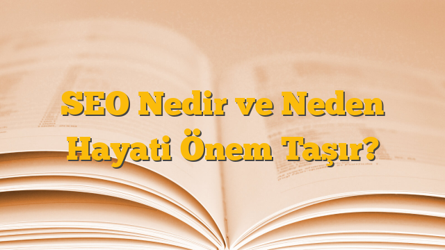 SEO Nedir ve Neden Hayati Önem Taşır?