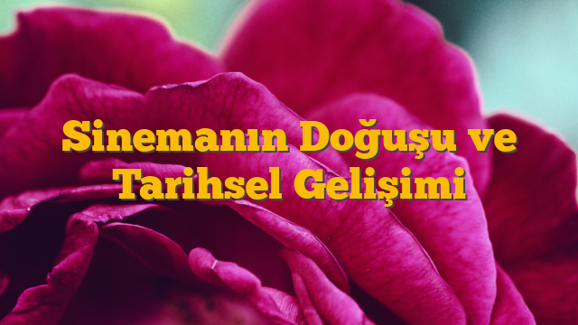 Sinemanın Doğuşu ve Tarihsel Gelişimi