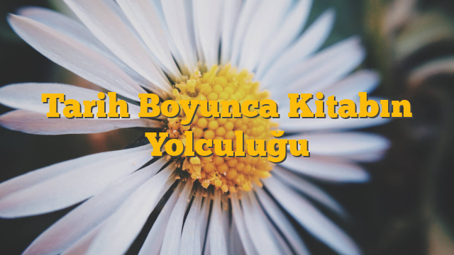 Tarih Boyunca Kitabın Yolculuğu