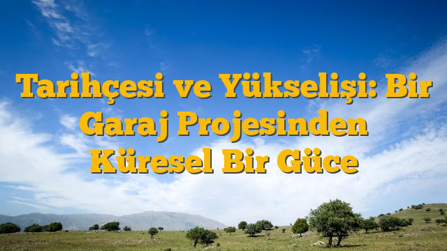 Tarihçesi ve Yükselişi: Bir Garaj Projesinden Küresel Bir Güce