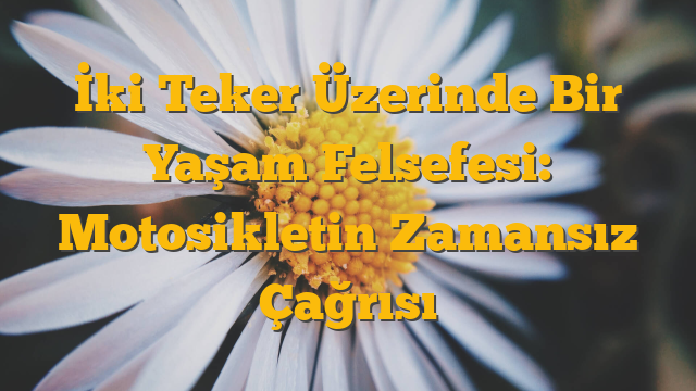 İki Teker Üzerinde Bir Yaşam Felsefesi: Motosikletin Zamansız Çağrısı