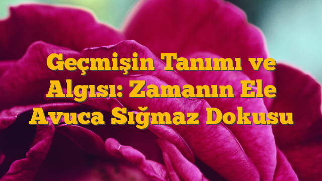 Geçmişin Tanımı ve Algısı: Zamanın Ele Avuca Sığmaz Dokusu