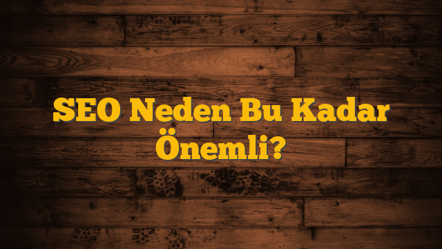 SEO Neden Bu Kadar Önemli?
