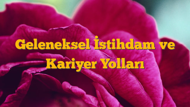 Geleneksel İstihdam ve Kariyer Yolları