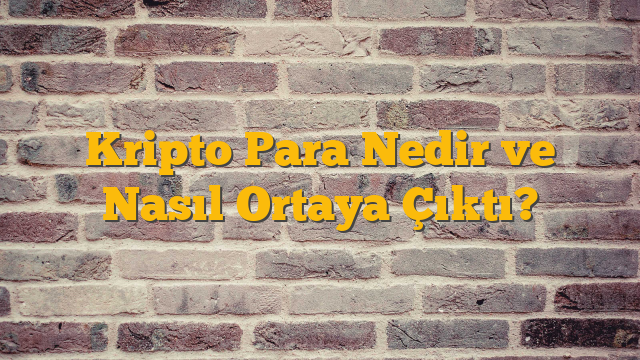 Kripto Para Nedir ve Nasıl Ortaya Çıktı?