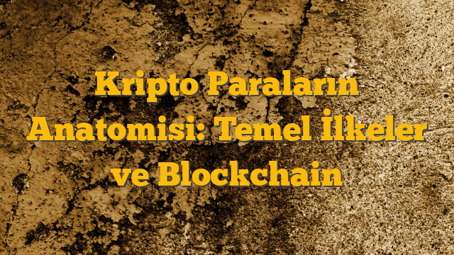 Kripto Paraların Anatomisi: Temel İlkeler ve Blockchain