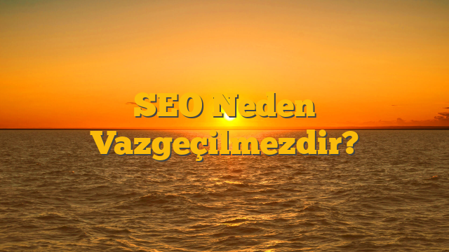 SEO Neden Vazgeçilmezdir?