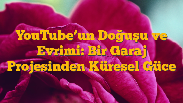 YouTube’un Doğuşu ve Evrimi: Bir Garaj Projesinden Küresel Güce