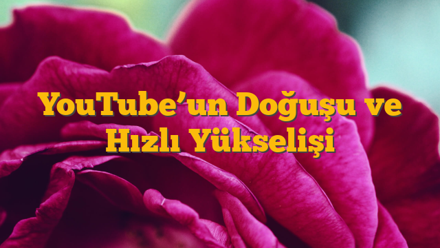 YouTube’un Doğuşu ve Hızlı Yükselişi