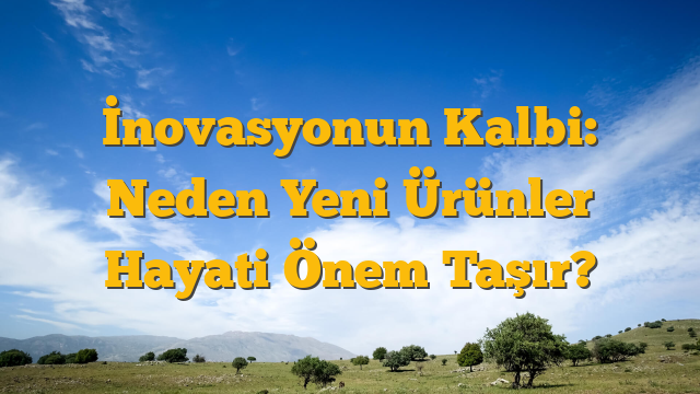İnovasyonun Kalbi: Neden Yeni Ürünler Hayati Önem Taşır?