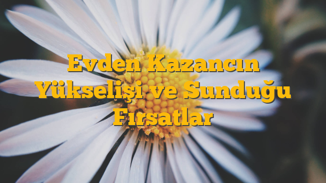 Evden Kazancın Yükselişi ve Sunduğu Fırsatlar