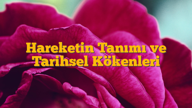 Hareketin Tanımı ve Tarihsel Kökenleri